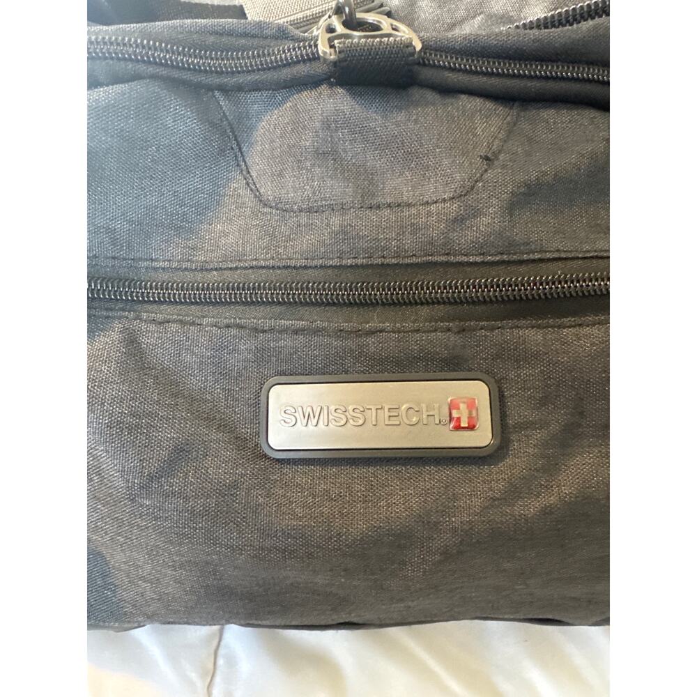 SwissTech Black Duffel Travel Gym Bag 24"x15"x12" Large Carry-On